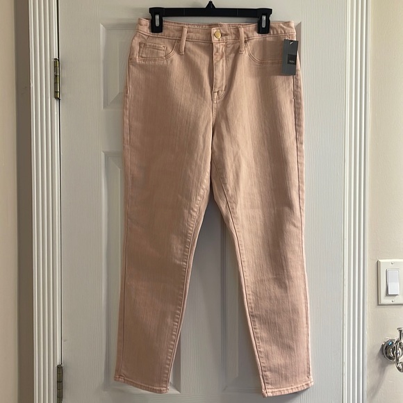 Mossimo Supply Co. Denim - NWT Mossimo Denim High Rise Crop Jegging Power Stretch 10/30R Light Pink Gold
